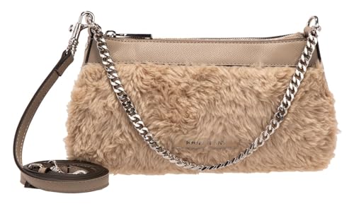 Bolso bandolera Joop! Domenica Wool Paolina en color beige con correa Tape
