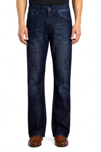 Image of Flypaper Men's Fashion Bootcut Blue Jeans Regular Fit Mens Work Pants