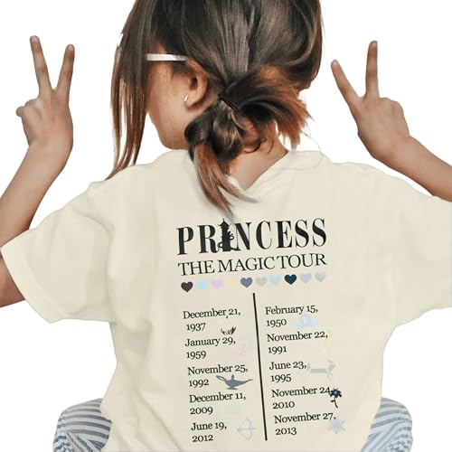 Image of Princess Shirts Toddler Girl Magic Kingdom Kid Shirt Girls Trip Tee Holiday Magical Castle Vacation Short Sleeve Tops