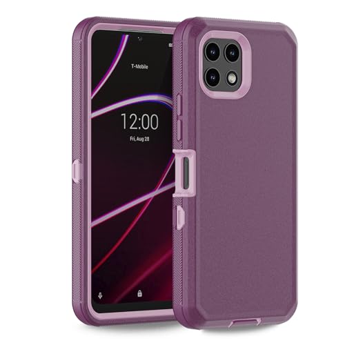 Coque T-Mobile Revvl 7 5G antichoc robuste violette finies les chutes