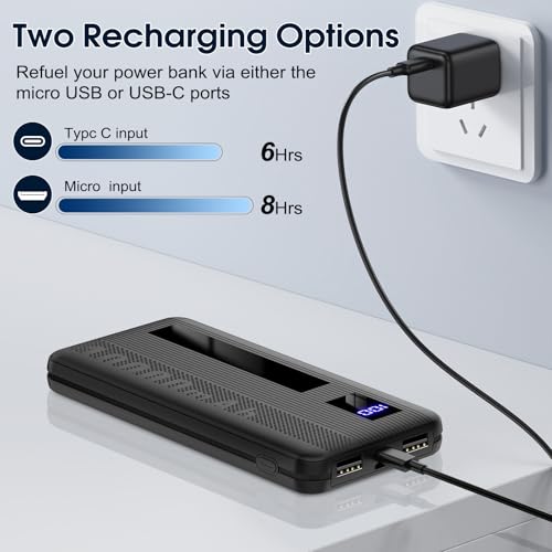 Dbasne Portable Charger, 10000Mah Ultral Slim Power Bank 3A Fast Charging thumb #3