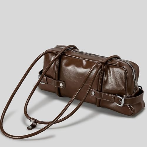 Sac à main rétro en cuir synthétique finitions soignées noir - 3