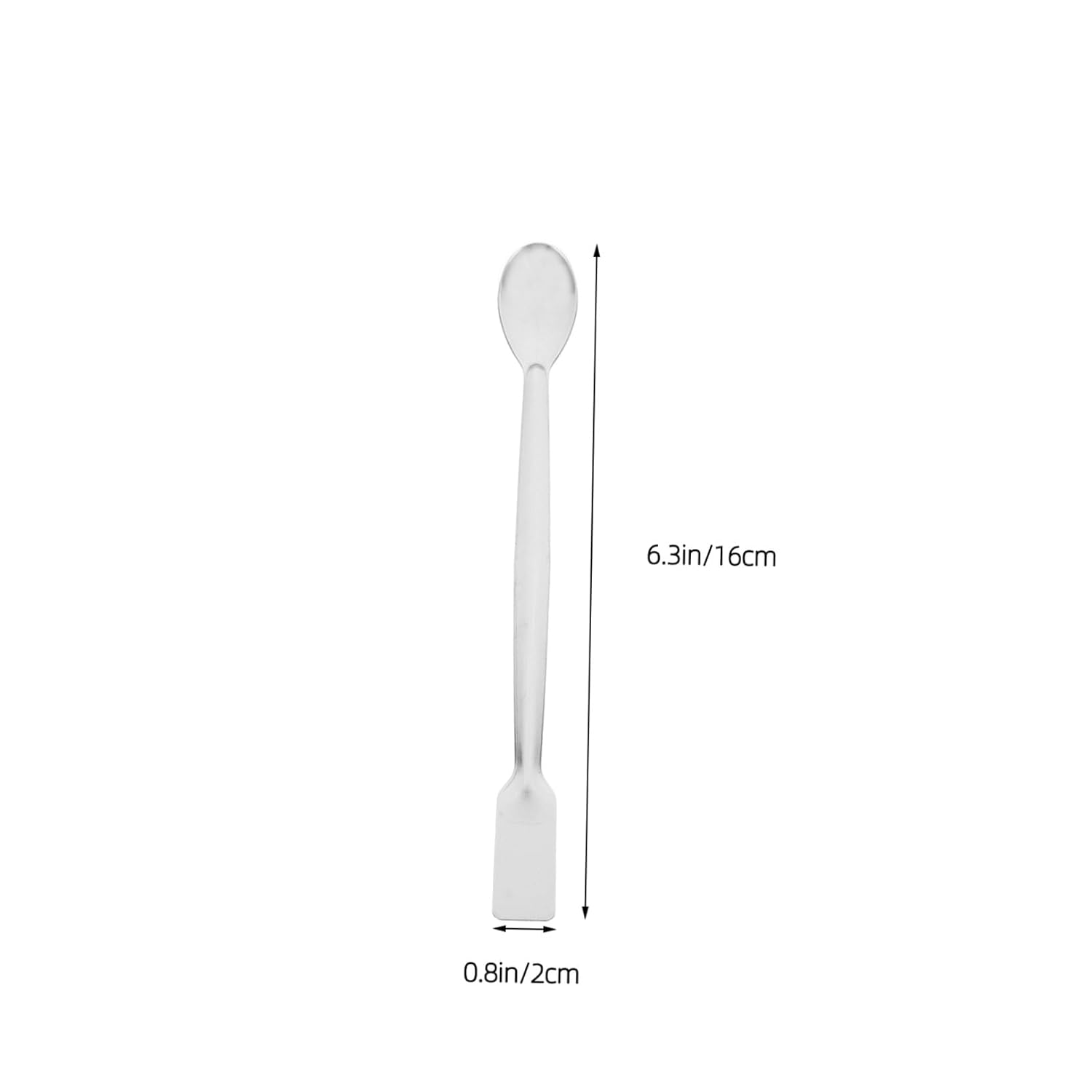 LIFKOME 10pcs Stainless Steel Double-Ended Lab Spoons Micro Sampling Spatulas for Precise Liquid Measurement and Dispensing in Laboratory Experiments