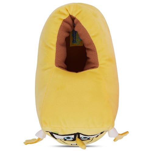 SpongeBob SquarePants Ladies Plush Slippers - Spongebob, Patrick Star, Mr Krabs - 3D Plush Slip-On Slippers3