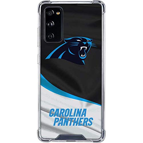 Skinit Clear Phone Case Compatible with Galaxy S20 FE - Officially Licensed NFL Carolina Panthers Design