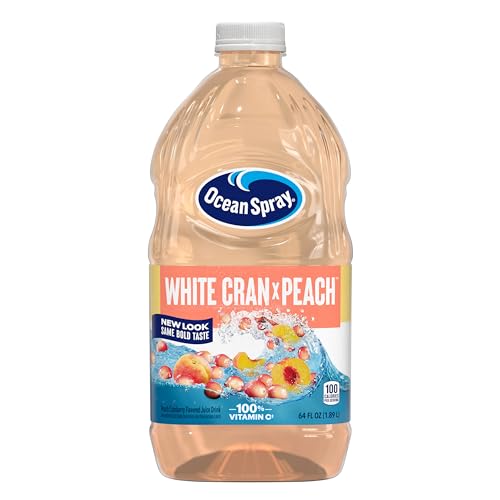 Ocean Spray® White Cran-Peach Juice Drink, 64 Fl Oz Bottle (Pack ...