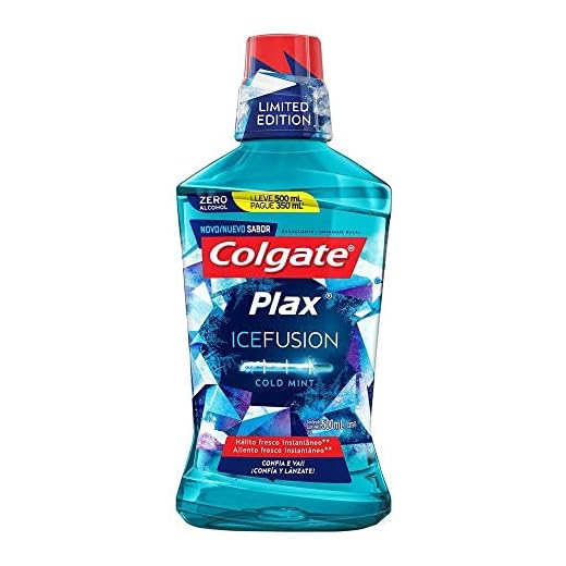 Enxaguante Bucal Colgate Plax Ice Fusion Cold Mint Promo Leve 500 Pague 300Ml