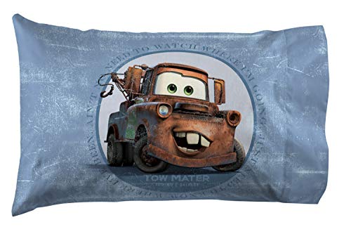 Image of Jay Franco Disney Pixar Cars Lightning McQueen Twin Sheet Set - 3 Piece Soft Microfiber Race Car Bedding, Includes Fitted, Flat Sheet & Pillowcase, Fade Resistant, Bedroom Decor, Blue