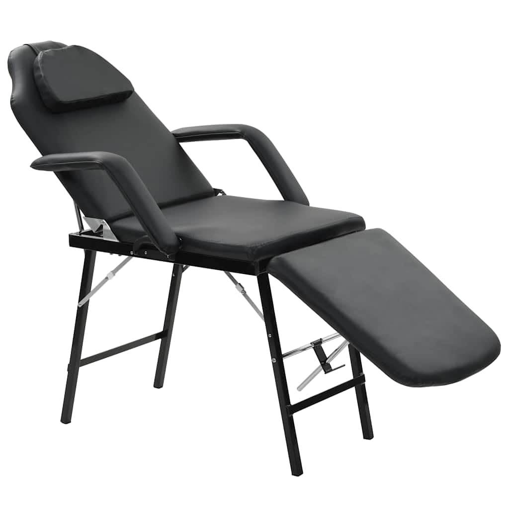 Generisch Gesichtsbehandlungsstuhl Tragbar Kunstleder 185x78x76cm Schwarz,Gesundheit & Schönheit,Körperpflege,Massage & Entspannung,Massagestühle,24.25KG,110160