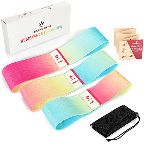 Legendwerk® fitness band set S, M, L, resistance bands for strength training, fitness bands, resistance bands, booty band