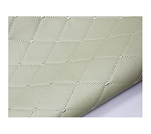 Tissu simili cuir beige 1.5x3m pour l'ameublement de canapé
