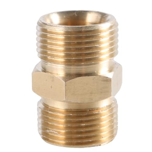 Adaptador de extensión de manguera de lavado a presión de durabilidad, M22-15 mm, M22-14 mm, conector macho de latón a prueba de fugas