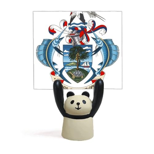Support de décoration panda Seychelles afnational stable pour emblèmes et figurines