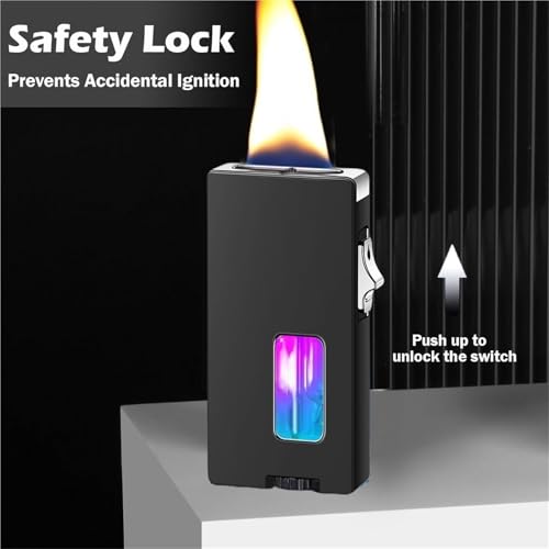 Encendedor Butano Llama Ancha con Ventana de Combustible miniatura 3