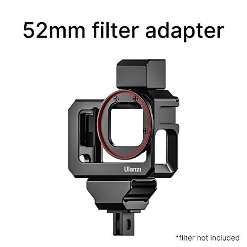 ULANZI Capa G9-5 para Gopro Hero 11 10 9, gaiola de vídeo de alumínio com 2 suportes de sapata fria