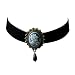 JJTZX Victorian Black Velvet Lace Cameo Choker Gothic Lady Cameo Necklace Gift for Her (Black Cameo)