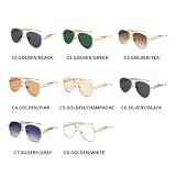 TOIPASTN Modne luksusowe okulary przeciwsłoneczne retro damskie męskie UV400 (gradient szary)