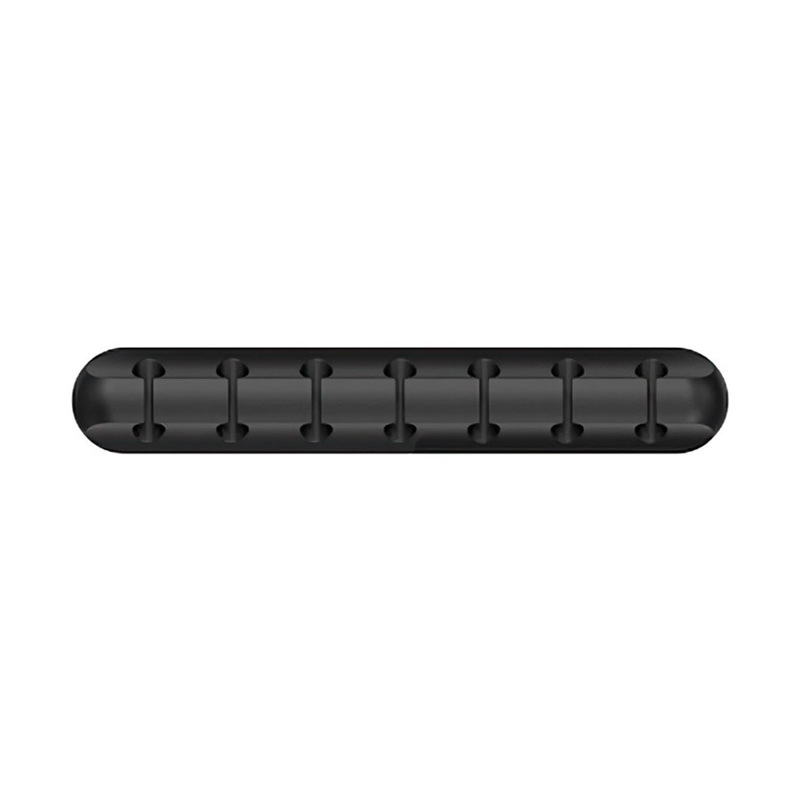Phone Cord Holder for nightstand 20PCS Cable Clip Cable Organizer Holder Silicone USB Cable Winder Management Clips Self Adhesive Desk Tidy Organiser Wire Cord Holder(7holes Black)
