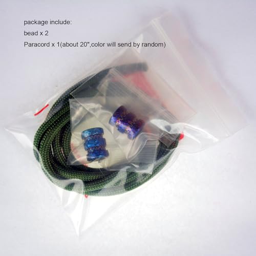 Accessoire de bricolage pour cordon de parachute et perle de cheveux titane