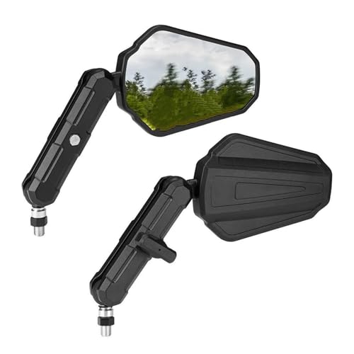 Rétroviseur embout guidon moto rétroviseurs universels pliables réglables M8 M10