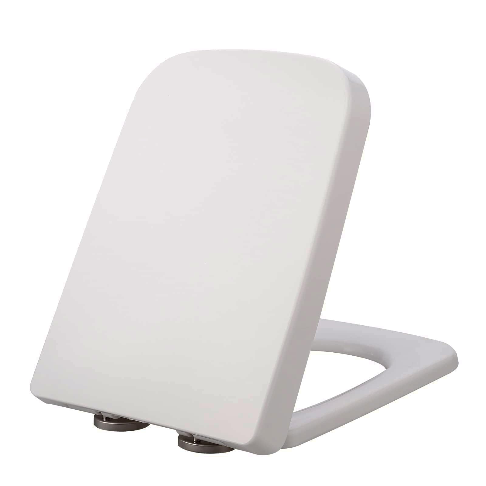Shaped, plasticD Square Square quickDAD adjustableD hingesD 4A, Lightweight, Durable, Portable, User-Friendly, Compact, Toilet, seat, Material, Fixing, Release