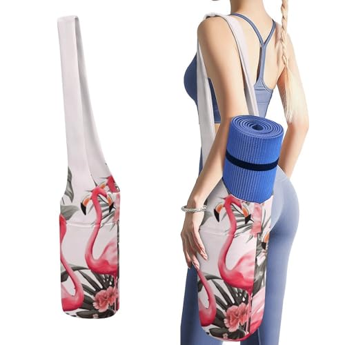 Sac tapis de yoga portable à motif floral pour vos séances de pilates en plein air