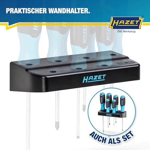 HAZET 811SH Empty Screwdriver Holder Holds 7 Screwdrivers with Handy Keyhole for Easy Wall Mounting, Black - Image 2