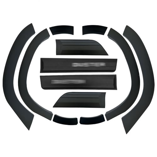 Axenture For Dacia Duster 2018-2023 ABS Fender & Door Moulding Body Kit Off-Road Model 12 Pcs