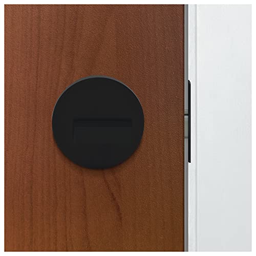 Nuk3Y Thor Series Slim Round Modern Contemporary (Deadbolt [Single Cylinder], Matte Black) #TOP3