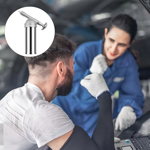 Norkmdi Car Mini Grease Gun Injector, 80c.c 3 oz Push-Type Needle Nozzle Vehicle Small Pistol Grip Dispenser Injector, One-Hand Operation Compact Grease Gun, Universal for Most Vehicles