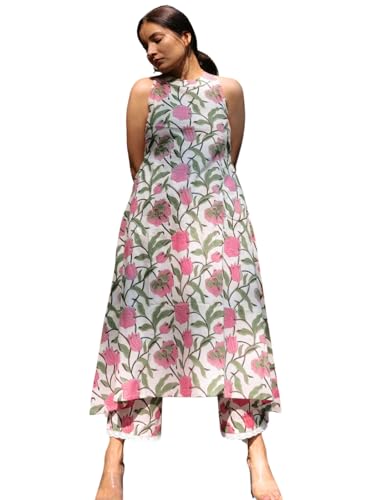 GRECIILOOKS Women Rayon A-Line Regular Fit Kurta Set (Pink, XXX-Large) (B0CLP1DS95) Amazon Price History, Amazon Price Tracker
