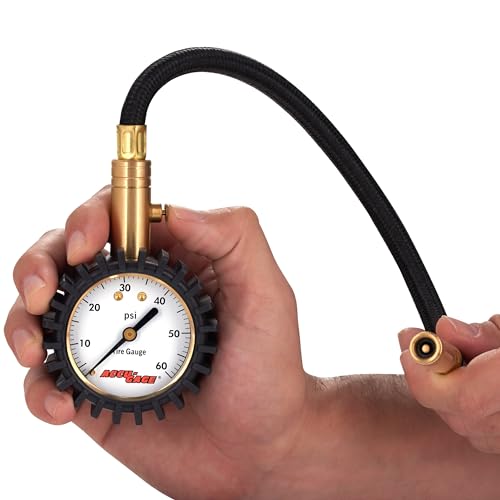 Image of Accu-Gage H60X Professional Tire Pressure Gauge with Protective Rubber Guard (60 PSI)
