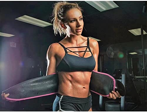 Tneuq Waist Trimmer For Women & Men, Neoprene Sports Sweat Band Waist Trainer Sauna Belt Band Belly Stomach Wrap For Weight Loss Workout Black thumb #6