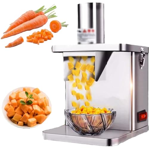 SXYKXYDL Cortadora eléctrica de Verduras, cortadora de Verduras y Carne, cortadora eléctrica de Dados, cortadora de Zanahorias, cortadora de Frutas y Patatas, cortadora de Aros de Cebolla