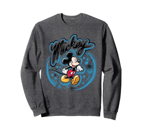 Sweatshirt Disney Mickey Mouse aérographe au design artistique