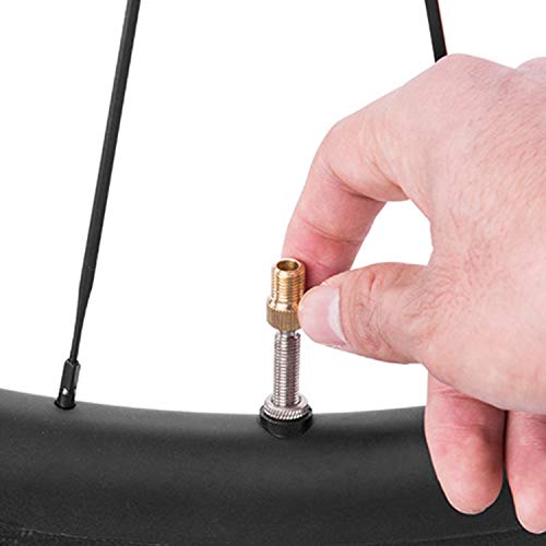 Bronagrand 20Pcs Bike Valve Adapters,10 Colors Metal Presta Valve Adapter Bicycle Bike Tube Pump Air Compressor Tools-French/Uk To Us #TOP6