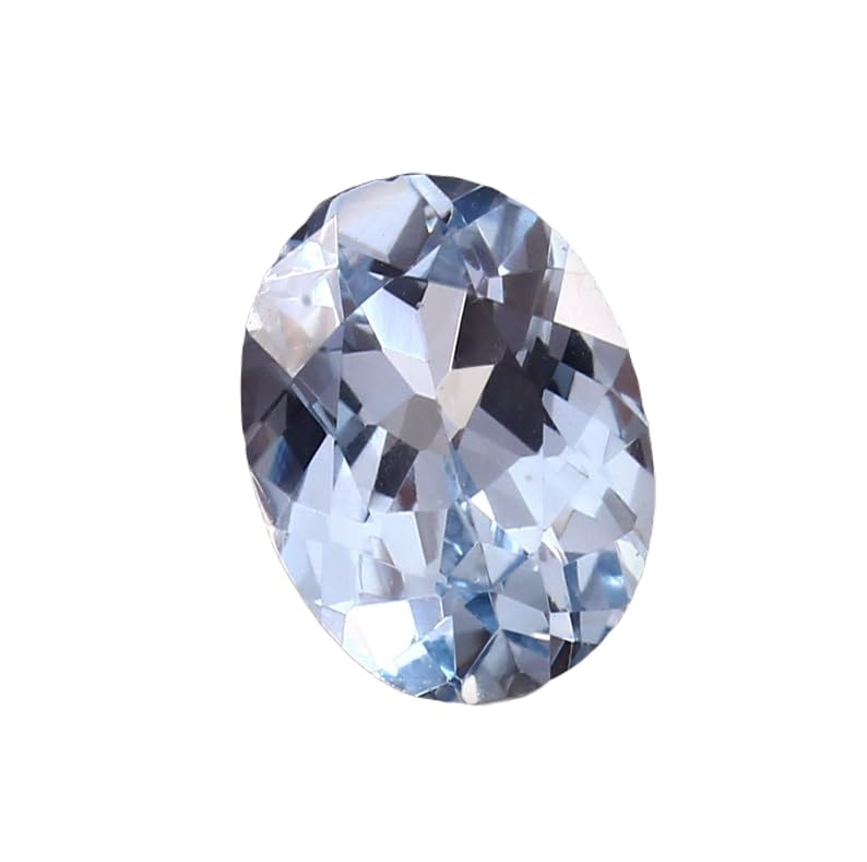 Aigue-marine naturelle 12x9mm gemme ovale facettes pour fabrication bijoux bague pendentif
