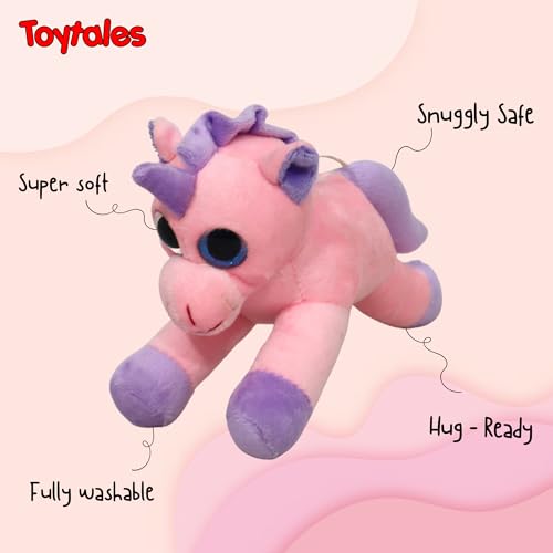 Image of TOYTALES Plush PB Unicorn Keychain, Pink, Soft Stuffed Animal Toy, 20 cm