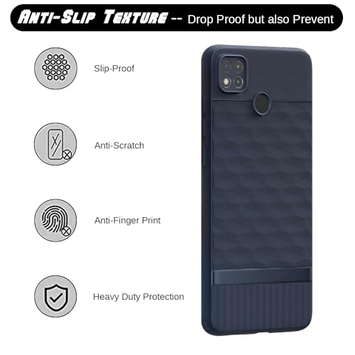 Image of Shockproof Case for Mi Redmi 9 / 9C / 9 Activ / 10A / Poco C31 | Full Camera Protection | TPU Flexible Back Cover for Mi Redmi 9 / 9C / 9 Activ / 10A / Poco C31 (Steel Blue)