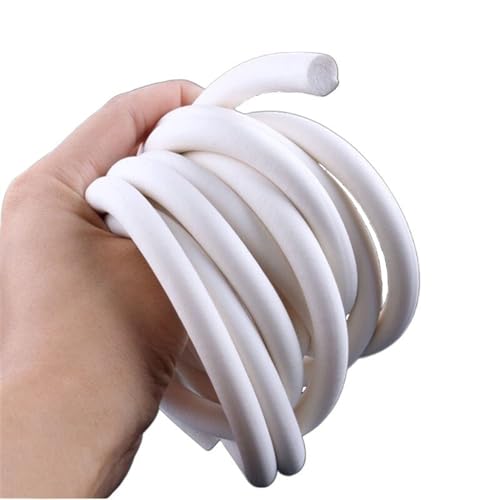 Insulation Rubber Foamed Silicone Rubber Seal Strip Silicon Sponge Cord Round Solid Dia 1mm to 30mm Foam Gap (Size : Round O, Style : Dia. 10mm(10 Meters))
