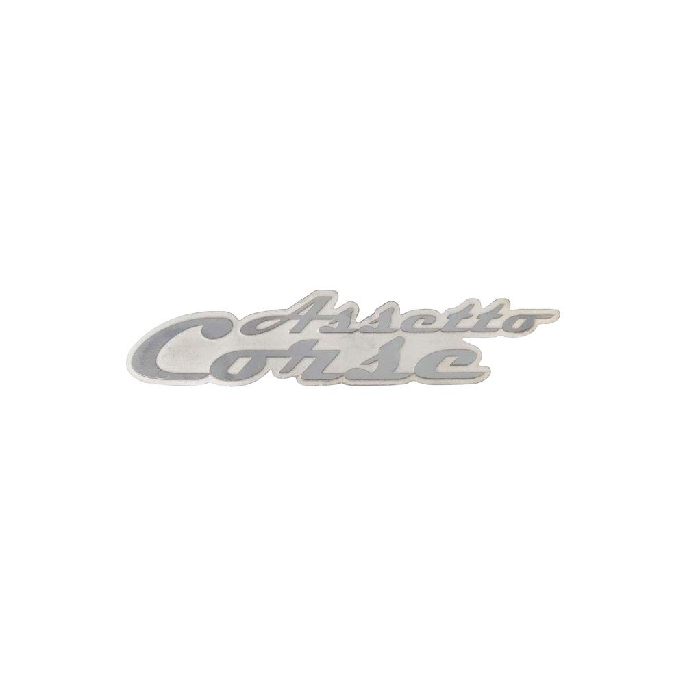 4R Quattroerre.it 11026 Self Adhesive Chrome Metal Emblem Assetto Corse