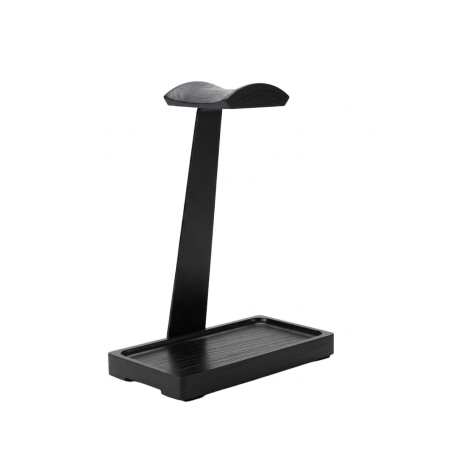 Desktop Headphone Stand with Tray Slim Headphone Stand with Storage Base Space-Saving Headset Mount with Base Universal for Gamers, Desk, Office, Blk Base - Blk Metal-picture-14