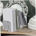 STOBOK 2pcs Bookends for Heavy Books Book Stopper Decorative Bookends File Organizer for Shelves