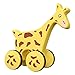 NUOBESTY 1pc Traction Toys Giraffa Giocattolo da tiro Giocattolo da trascinamento per Bambini Ruota per Bambini