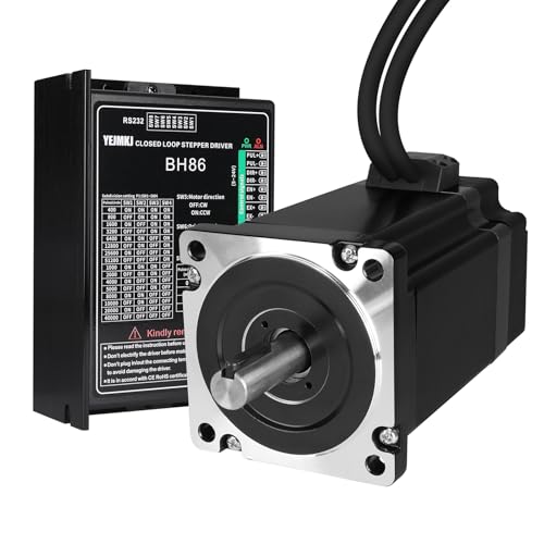 YEJMKJ Nema 34 Closed Loop Stepper Motor Kit with Closed Loop Stepper Driver 1.8‌°‌ 2 Phase High Torque 10Nm(1416.12oz·i