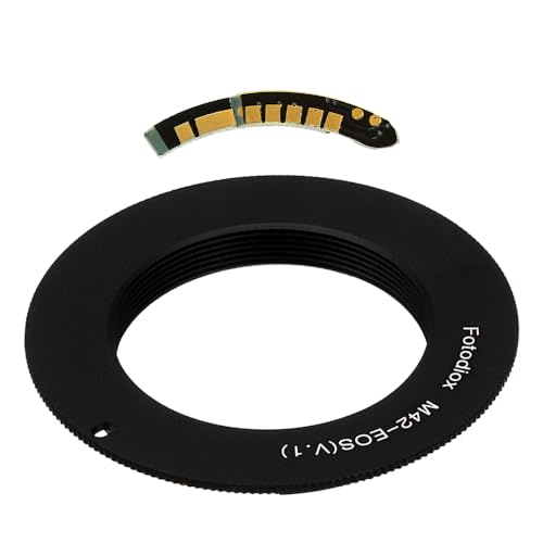 Image of Fotodiox Lens Adapter - M42 Type 1 Screw Mount SLR to Canon EOS (EF, EF-S) D /SLR Camera Body With Gen10 Focus Confirmation Chip
