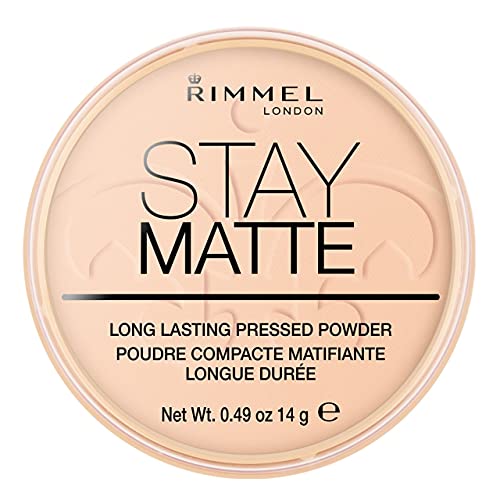 Rimmel London Stay Matte Cipria Compatta, Champagne/Warm Beige