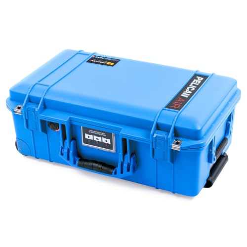 Image of Electric Blue Pelican 1535 Air Carry-on Case - Comes empty - Blue Handles & Latches.