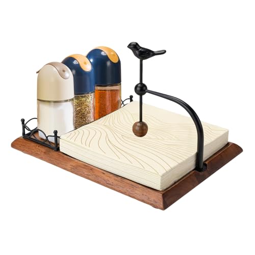Toallas En Forma De Pájaro, Diseño Rústico De Pájaro Almacenamiento Para Molino De Sal | Dispensador De Toallas Para Mesa De Comedor | Para Hogar, Dormitorio, Salón, Bar, Restaurante, Picnic