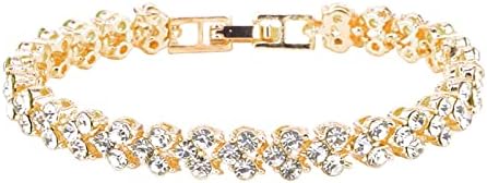 Gold Single Drainage Rhinestone Bracelet Diamond Bracelets For Women Bracelets For Women Heart Hoop Earrings Small